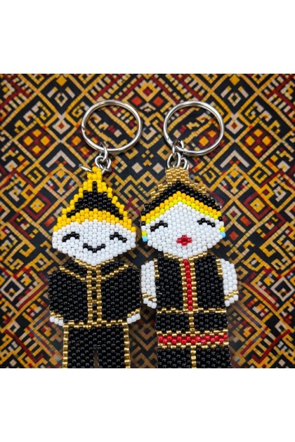 Handmade Beaded Ethic Keychain